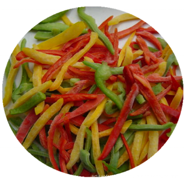 IQF Frozen 3 Color Pepper Strips Blend frozen mixed vegetables pepper